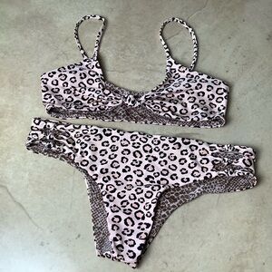 ACACIA swimwear Pink Leopard Bikini 2 pc set